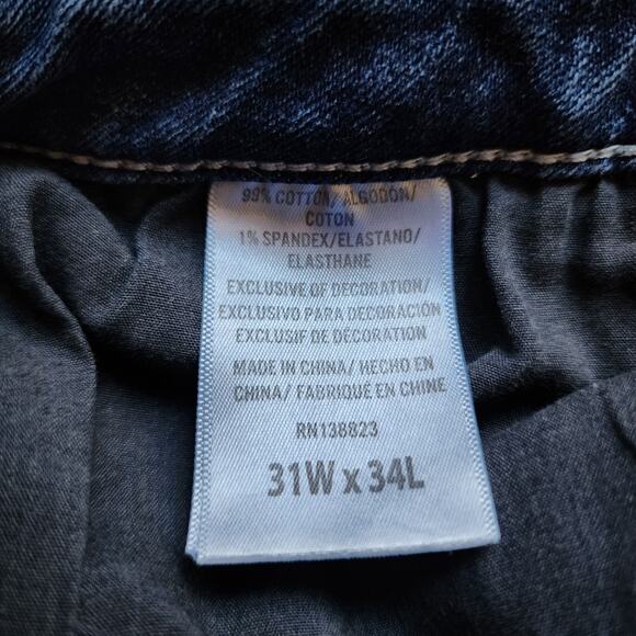 Shyanne Jeans Womens Size 31 Reg Blue Denim Bootcut Embroidered Embellished - Picture 10 of 11